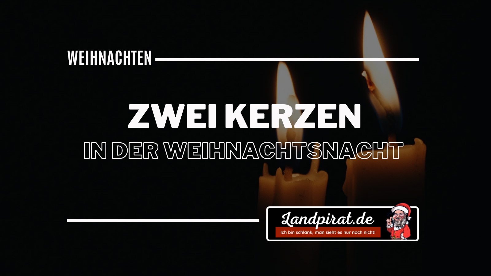 Zwei Kerzen in der Weihnachtsnacht