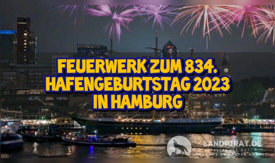 Video des Feuerwerks zum 834. Hafengeburtstags 2023 in Hamburg