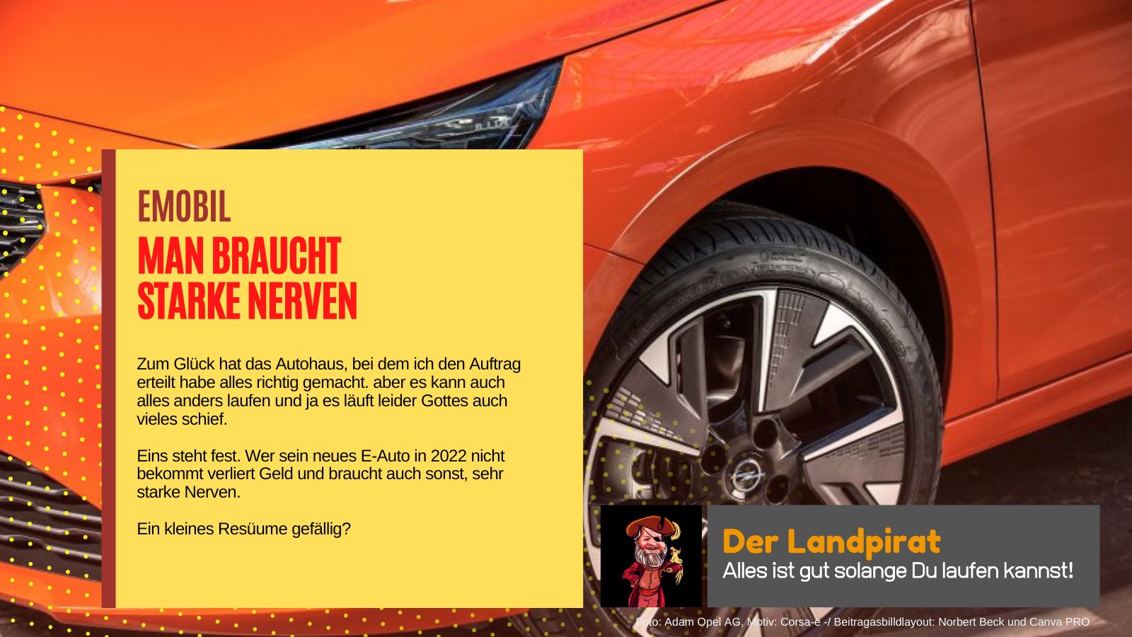 E-Mobil – Man braucht starke Nerven